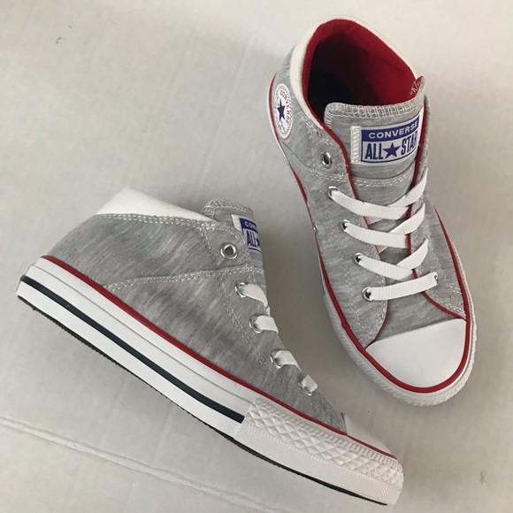 Converse SZ 2 Junior Chuck Taylor All Star Madison Court Sneaker Gray NEW - Picture 5 of 11